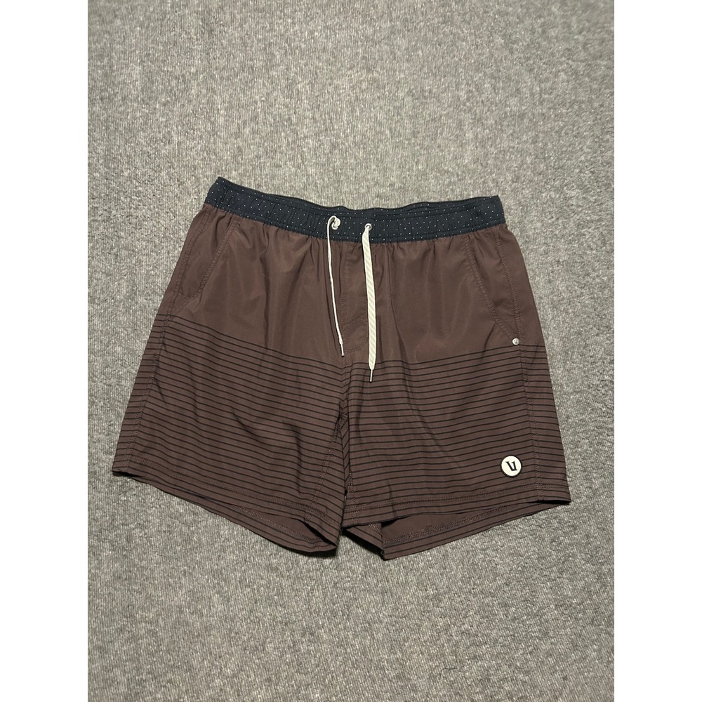 Vuori kore lined shorts mens active performance brown size XL no size tag